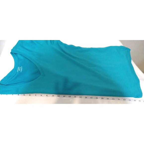 ATHLETIC WORKS GIRLS SMALL 4-6 GREEN SHIRT CORE ACTIVE BASIC SOLID V-NECK PLAIN - Picture 6 of 6